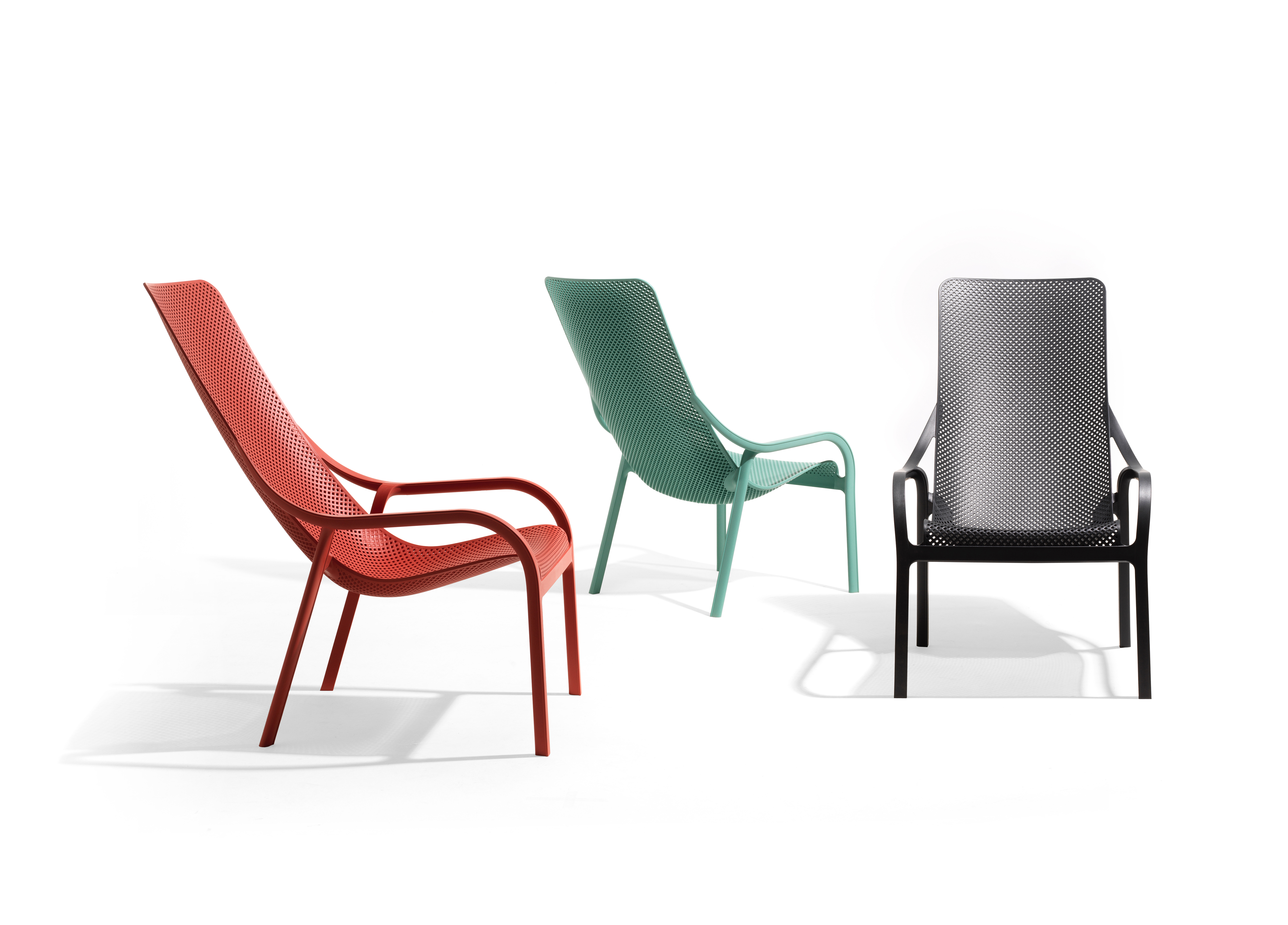 NARDI NET LOUNGE Fehér design Műanyag kültéri szék